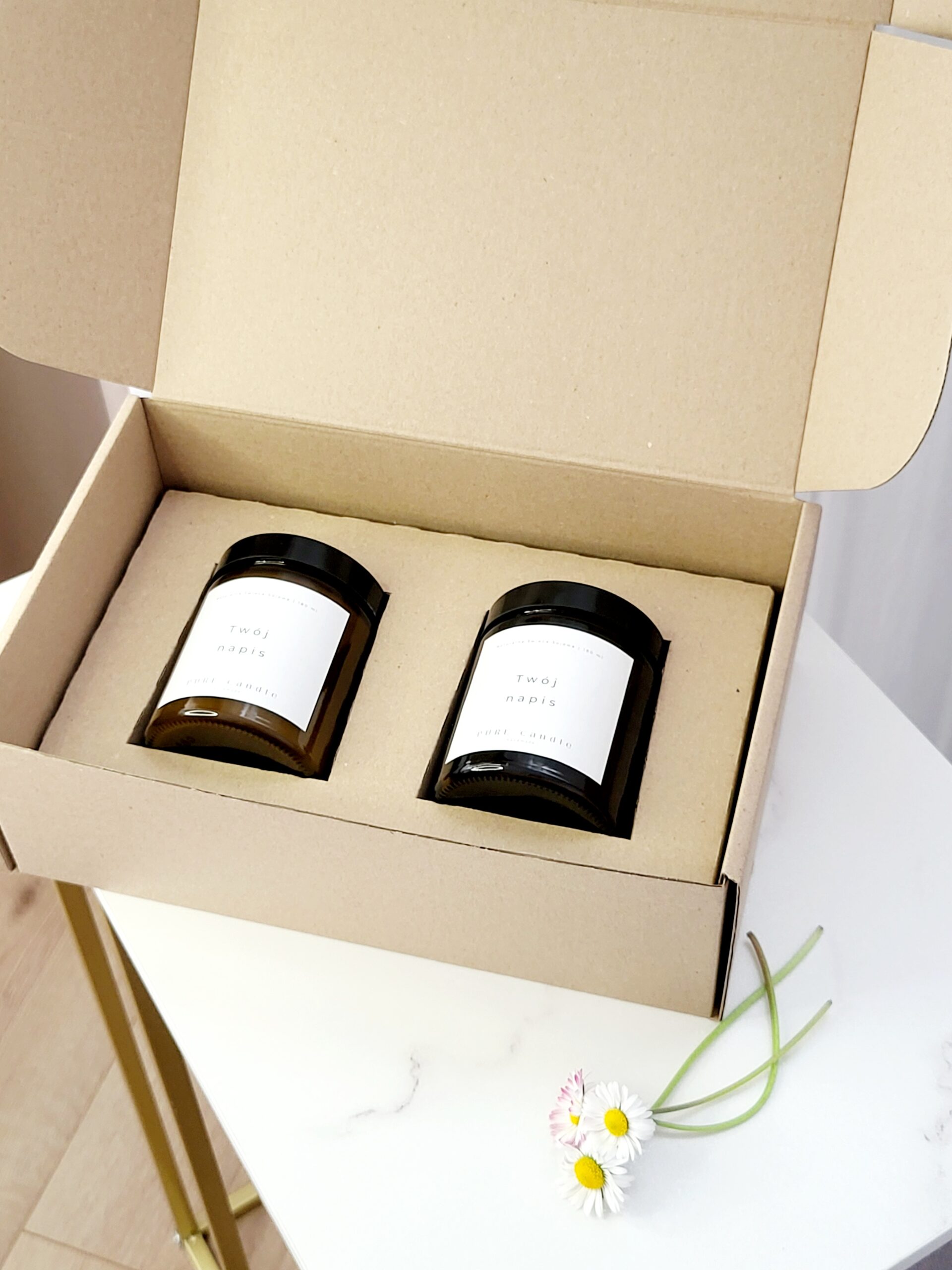 DUET BOX <br/> 2 ŚWIECE SOJOWE PERSONALIZOWANE - obrazek 3
