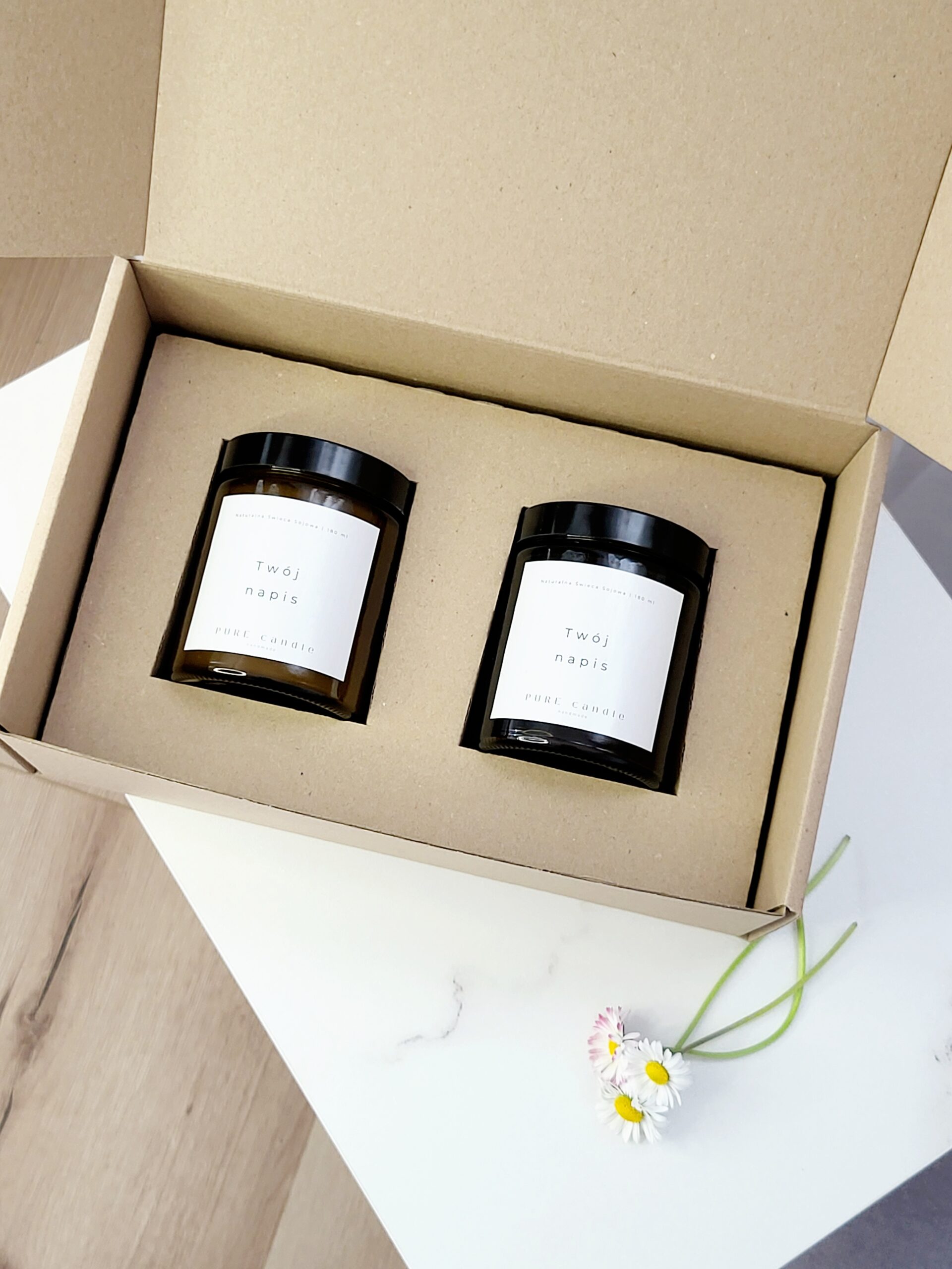 DUET BOX <br/> 2 ŚWIECE SOJOWE PERSONALIZOWANE - obrazek 2